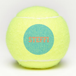 Tennis Net Sports Love Game Custom Name Kinder Tennisballen