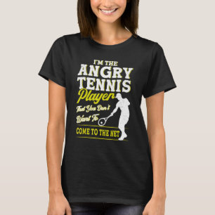 Tennis Netbal Rackets Tennisspeler Coach T-shirt