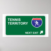 Tennis Next Exit Poster (Voorkant)