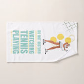 Tennis Niet storen als je tennisspel bekijkt Handdoek (Handdoek)