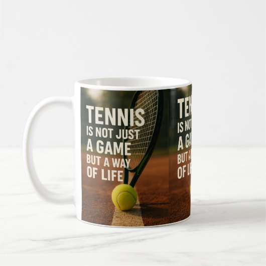 tennis, not just a game koffiemok (Links)