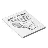 Tennis Notitieblok (Schuin)