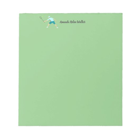 Tennis Notitieblok (Voorkant)
