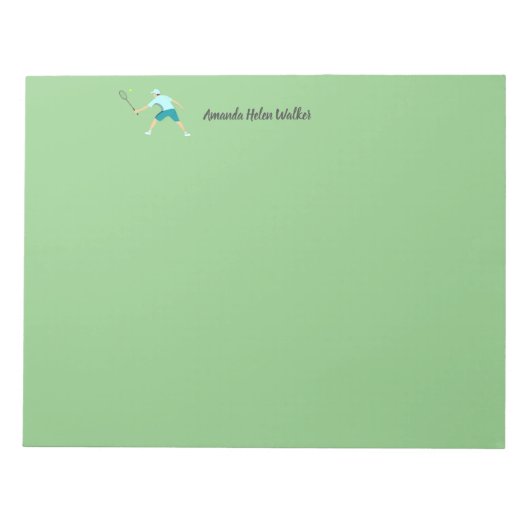 Tennis Notitieblok (Voorkant)