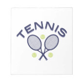 Tennis Notitieblok (Voorkant)