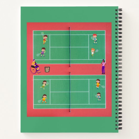 Tennis Notitieboek (Achterkant)