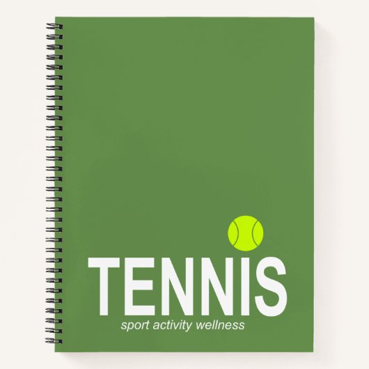 Tennis Notitieboek (Voorkant)