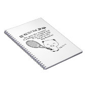 Tennis Notitieboek (Rechterzijde)