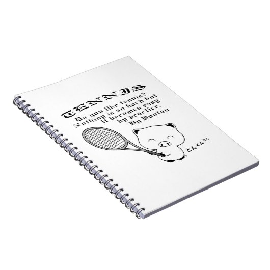 Tennis Notitieboek (Rechterzijde)