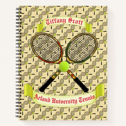 Tennis Notitieboek (Voorkant)