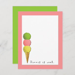 Tennis Notitiekaartje