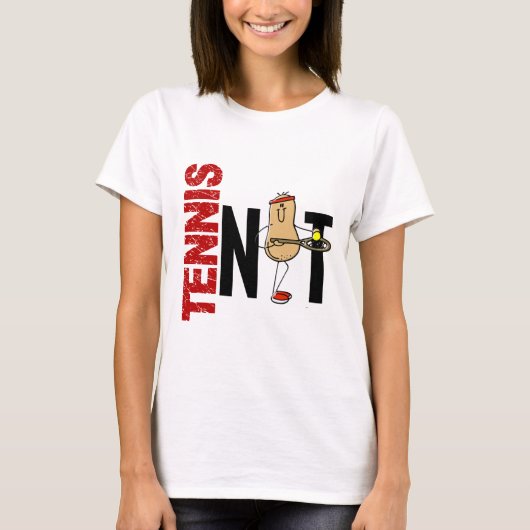 Tennis Nut 1 T-shirt (Voorkant)