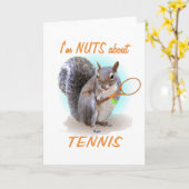 Tennis Nut Kaart (Gele Bloem)