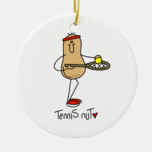 Tennis Nut T-shirts en GIfts Keramisch Ornament