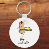 Tennis Nut T-shirts en GIfts Sleutelhanger (Voorkant)