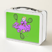 Tennis Octopus Cartoon Lunch Box (Achterkant)