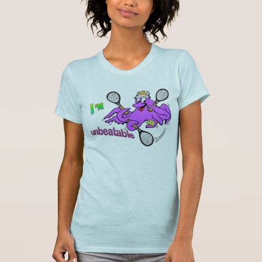 Tennis Octopus Womens Apparel T-shirt (Voorkant)