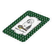 Tennis Old English Sheepdog (Grey 1) Dog Cute) Magneet (Linkerzijde)