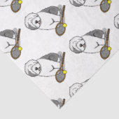 Tennis Old English Sheepdog (Grey 1) Dog Cute) Tissuepapier (Detail)