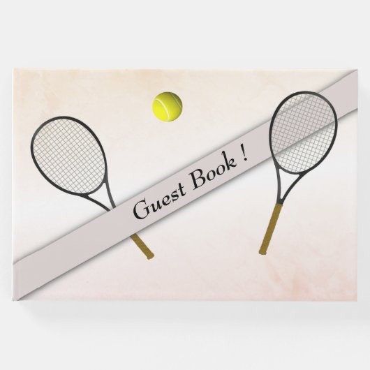 Tennis ontwerp gastenboek (Voorkant)
