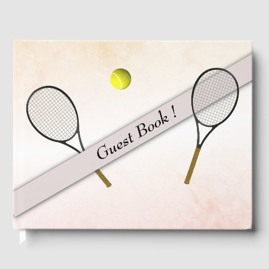 Tennis ontwerp gastenboek (Voorkant)