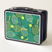 Tennis Ontwerp Metalen Lunchbox (Achterkant)