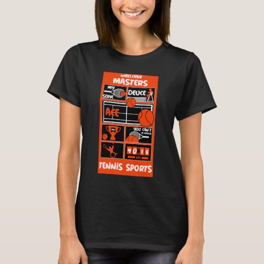 Tennis op rolstoel T-shirt (Voorkant)