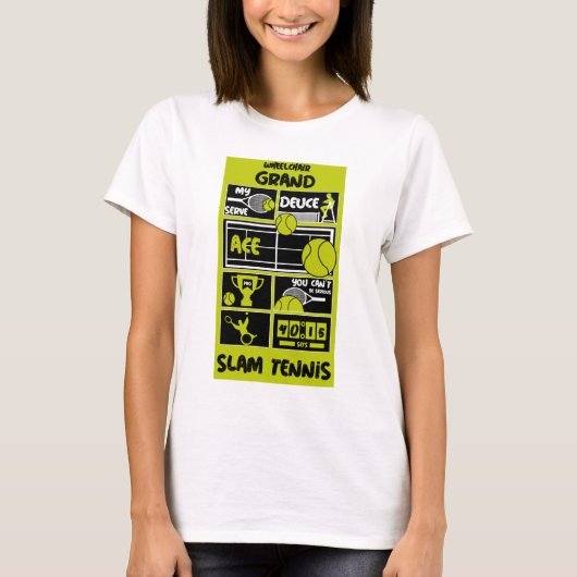 Tennis op rolstoel T-shirt (Voorkant)
