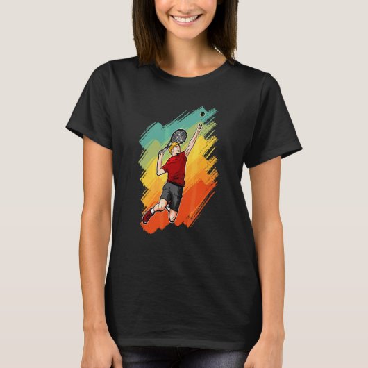Tennis opslag t-shirt (Voorkant)