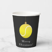 Tennis Ornament kerstthema feestdag Papieren Bekers (Achterkant)