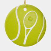 Tennis Ornaments Keramisch Ornament (Achterkant)