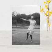  Tennis Outfit, jaren 20 Kaart (Gele Bloem)