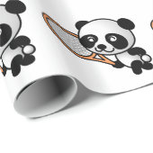 Tennis Panda Cadeaupapier (Rol Hoek)