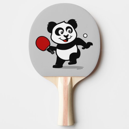 Tennis Panda Classic Round Sticker Tafeltennisbatje (Voorkant)
