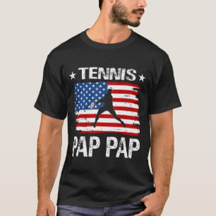 Tennis PAP PAP USA Vlag Vaderdag T-shirt