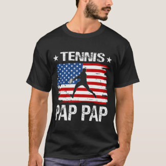 Tennis PAP PAP USA Vlag Vaderdag T-shirt