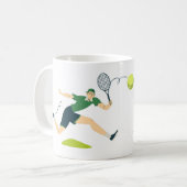 Tennis papa kampioen mok (Voorkant links)