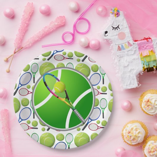 Tennis Paper-Borden Papieren Bordje (Feest)