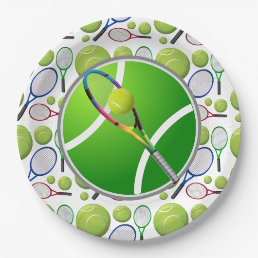 Tennis Paper-Borden Papieren Bordje (Voorkant)