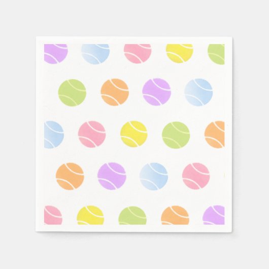Tennis Paper Napkins Servet (Voorkant)