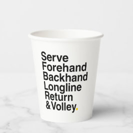 TENNIS PAPIEREN BEKERS