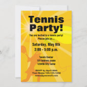 Tennis partijuitnodiging sjabloon kaart (Voorkant)