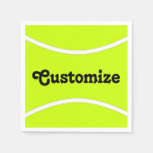 Tennis Party/Banquet Custom Text Cocktail Napkins Servet (Voorkant)