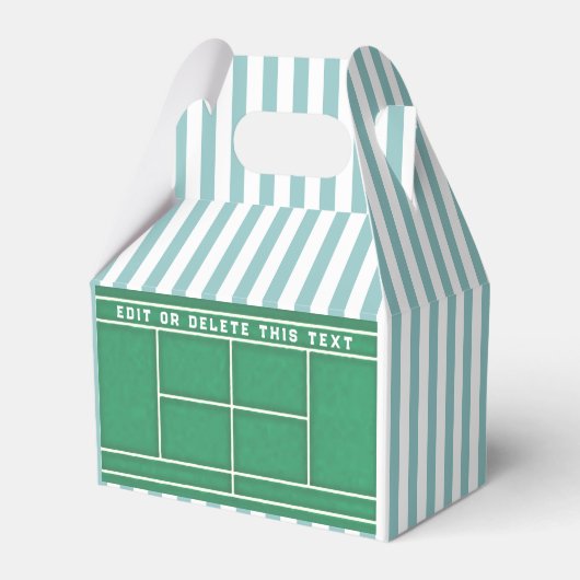 Tennis Party Bedankdoosjes (Voorkant Zijde)