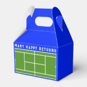 Tennis Party Favor Box Bedankdoosjes (Voorkant Zijde)