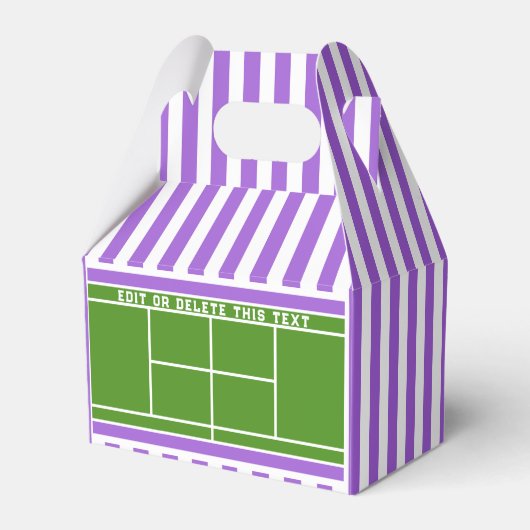 Tennis Party Favor Box Bedankdoosjes (Voorkant Zijde)