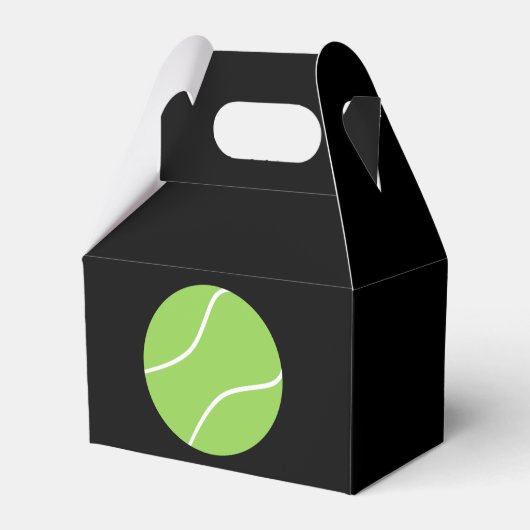 Tennis Party Favor Box, Birthday Favor Box Bedankdoosjes (Voorkant Zijde)