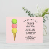 Tennis Party Kaart (Staand voorkant)