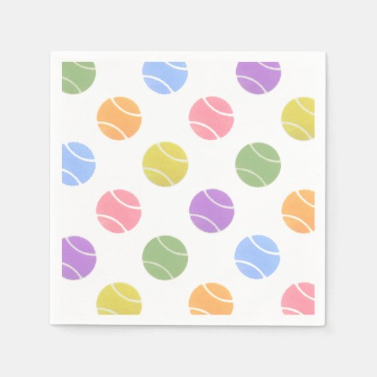 Tennis Party Paper Napkins Servet (Voorkant)
