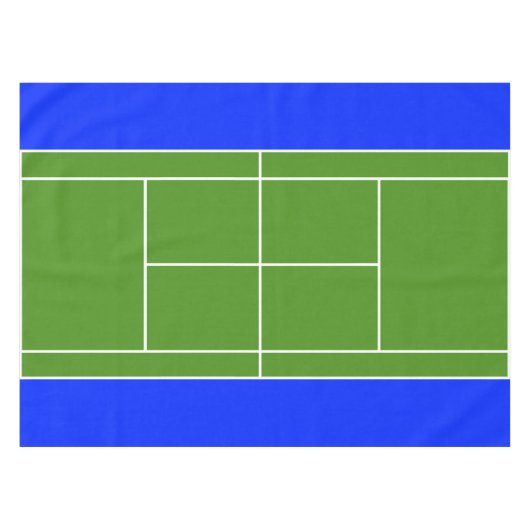 Tennis Party Tafelkleed (Voorkant (Horizontaal))